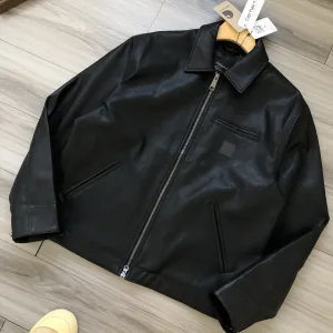Designer Carhartt Outerwear Black Pu Leather