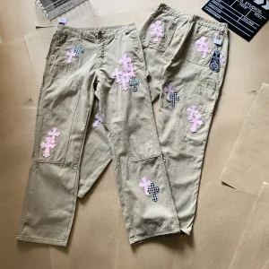 Designer Reps Chrome Hearts Jeans Red Patch
