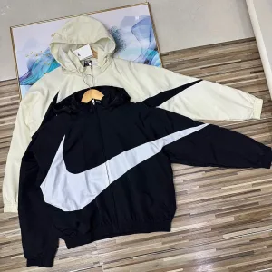 Designer Nike Coat Green Spring Summer Autumn Embroidery Patch