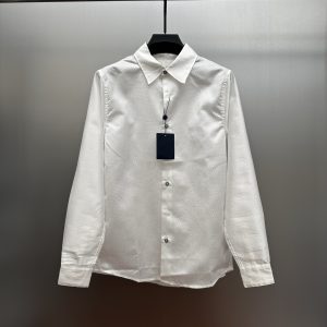 1:1 Designer Louis Vuitton Jacquard Long-Sleeved Shirt