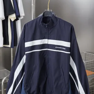Super Clone Reps Balenciaga Jacket Red Polyester Mesh Screen Printing
