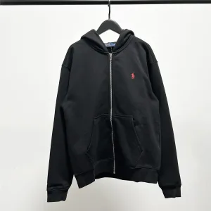 Super Clone Reps Ralph Lauren Jacket Red Cotton Autumn Early Embroidery