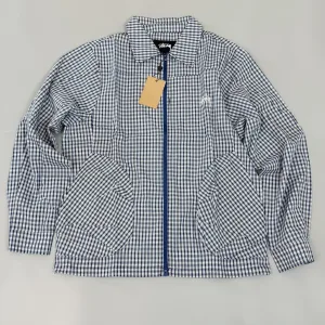 Super Clone Stussy Shirt Red Cotton Down Simple And Elegant Summer Autumn 3D Pocket