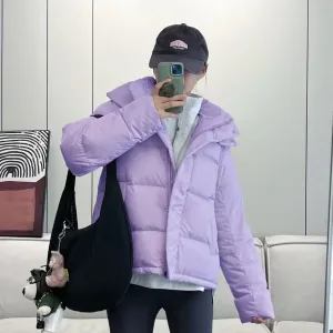 High Quality Designer Lululemon Coat Red Duck Down Winter Zippered Pocket