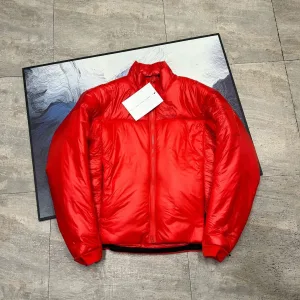 High Quality Reps Archaeopteryx Jacket Red Cotton Silk Nylon Twill Fabric Professional Outdoor Winter Embroidery