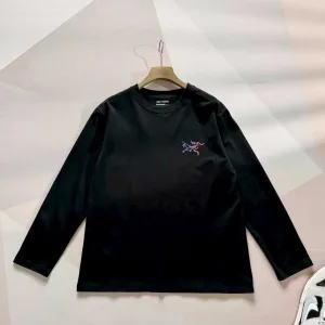 Luxury Reps Archaeopteryx Long-Sleeved Shirts Red Cotton Pure Relaxed Fit Autumn Screen Printing