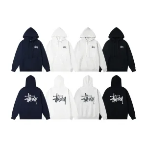 Super Clone Stussy Hoodie Ash Cotton Pure
