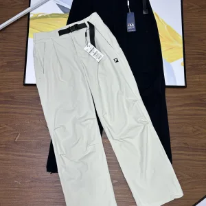AAA Designer Fila Long Pants Red Fleece Autumn Winter And Side Pockets