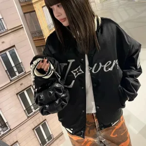 Luxury Louis Vuitton Jacket Red Embroidery