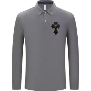 Aaa Dior Cotton Long-Sleeved Polo Shirt For Autumn