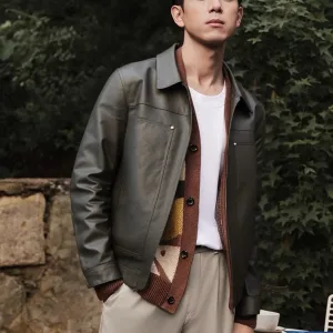 Super Clone Luxury Louis Vuitton Leather Jacket Red