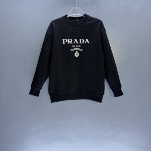 High Quality Luxury Prada Cotton Hoodies For Autumn