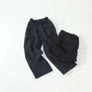 Designer Luxury Ami Trousers Blue Polyester Adjustable Drawstring Work Pockets
