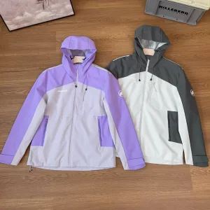Luxury Reps Mammoth Coat Purple Cotton Mesh Functional Outdoor Three-Proof Fabric Breathable