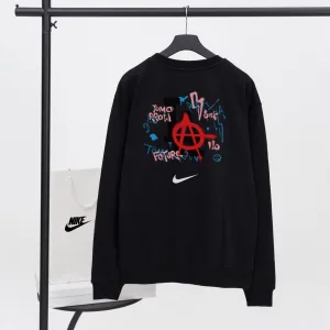 Super Clone Designer Nike Sweatshirt Black Cotton