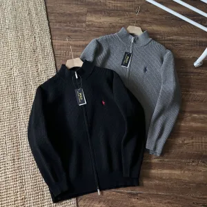 Luxury Ralph Lauren Down Jackets Red Wool Simple And Clean Style Autumn Winter