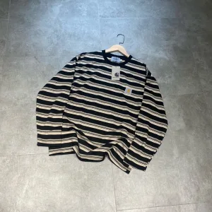 Reps Carhartt Long-Sleeved Sweatshirt Red Cotton Pure Jacquard