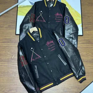 Reps Stussy Jacket Red Wool Patch