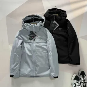 Designer Luxury Archaeopteryx Jackets Red Gore-Tex Goose Down Mesh Winter Zippered Pocket