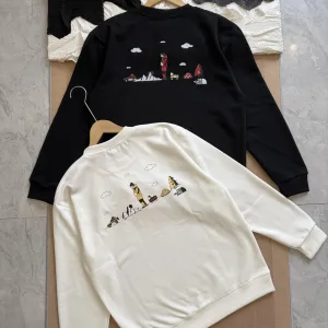 High Quality The North Face Long-Sleeved Ash Cotton Spring Autumn Winter Crisp Silhouette