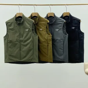 High Quality Reps Archaeopteryx Vest Red Cotton Down Fleece Suitable For All Seasons Slim Fit Zippered Pocket
