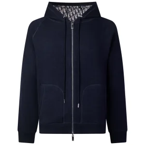Reps Super Clone Dior Coat Blue Cashmere Jacquard