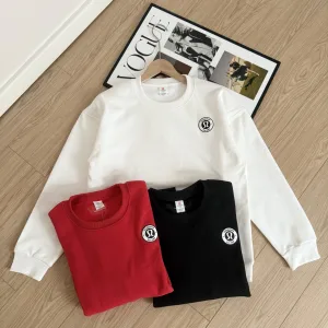 High Quality Super Clone Lululemon Sweatshirt Red Cotton Pure Ribbed Fleece Soft And Smooth To The Touch Autumn Winter