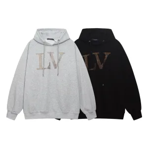 Designer Louis Vuitton Hoodie Ash Silk