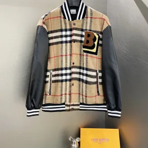 Luxury Burberry Jacket Red Cotton Wool Jacquard Lace Street Style Understated Luxury Embroidery