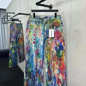AAA Balenciaga Trousers Ash Denim Retro Wash