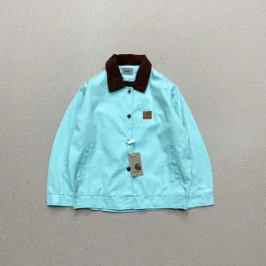 Super Clone Carhart Coat Blue Twill Corduroy Patch