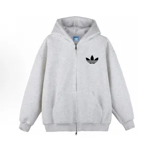 Designer Adidas Coat Red Cotton