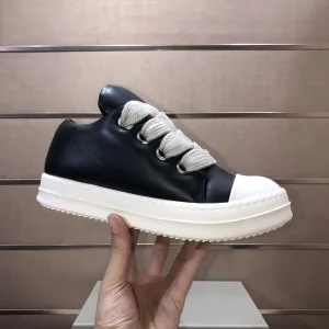 High Quality Aaa Rick Owens Calfskin Sneakers For Spring