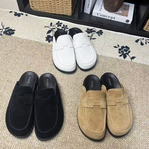 Aaa Hermès Sheepskin Slippers For Summer