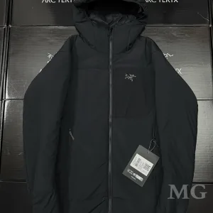 Luxury Archaeopteryx Coat Black Down Nylon Sturdy And Durable Adjustable Drawstring