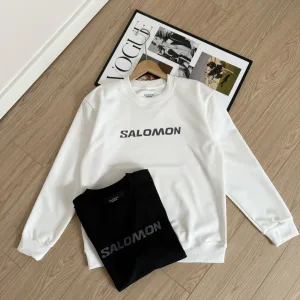 Super Clone High Quality Salomon Hoodie Ash Cotton Soft And Gentle Spring Autumn Winter Crisp Silhouette