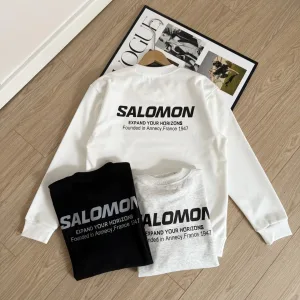 High Quality Super Clone Salomon Hoodie Ash Cotton Soft And Gentle Spring Autumn Winter Crisp Silhouette