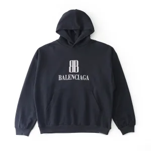 Super Clone AAA Balenciaga Hoodie Ash Cotton Combed