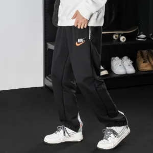 Reps Nike Pants Red Cotton Twill Fabric Simple And Elegant Style Autumn Winter