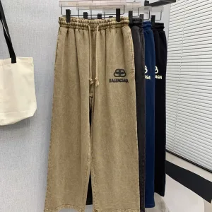 Super Clone AAA Balenciaga Casual Pants Red Autumn Early
