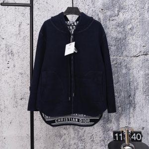 High Quality Luxury Dior Cashmere Coat For Autumn