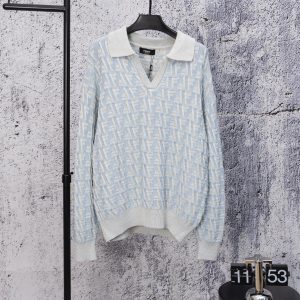 Aaa Fendi Knit Fabric Long-Sleeved Sweater For Autumn