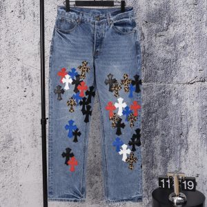 Designer Chrome Hearts Abs Jeans