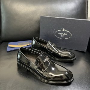 High Quality Luxury Prada Cowhide Leather Shoes