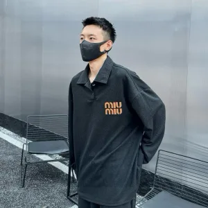 Luxury Designer Miu Hoodie Red Suede