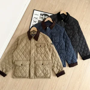 Designer Super Clone Ralph Lauren Jacket Red Cotton Wool Down Sophistication Autumn Winter And