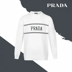 AAA Prada Sweater Ash Cotton Fine Wool Cashmere