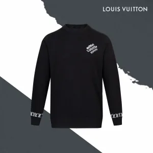 AAA Louis Vuitton Sweater Ash Cotton Fine Wool Cashmere