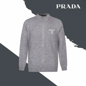 Super Clone Prada Coat Red Cotton Fine Wool Cashmere