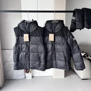 Reps Super Clone Burberry Jeans Black Wool Down Relaxed Fit Winter